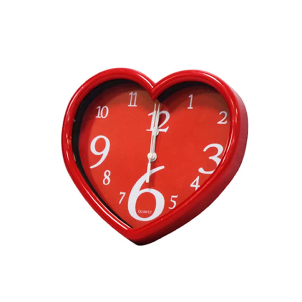 Reloj decorativo de pared en forma de corazón 21 cm Yanda - Miniatura 1