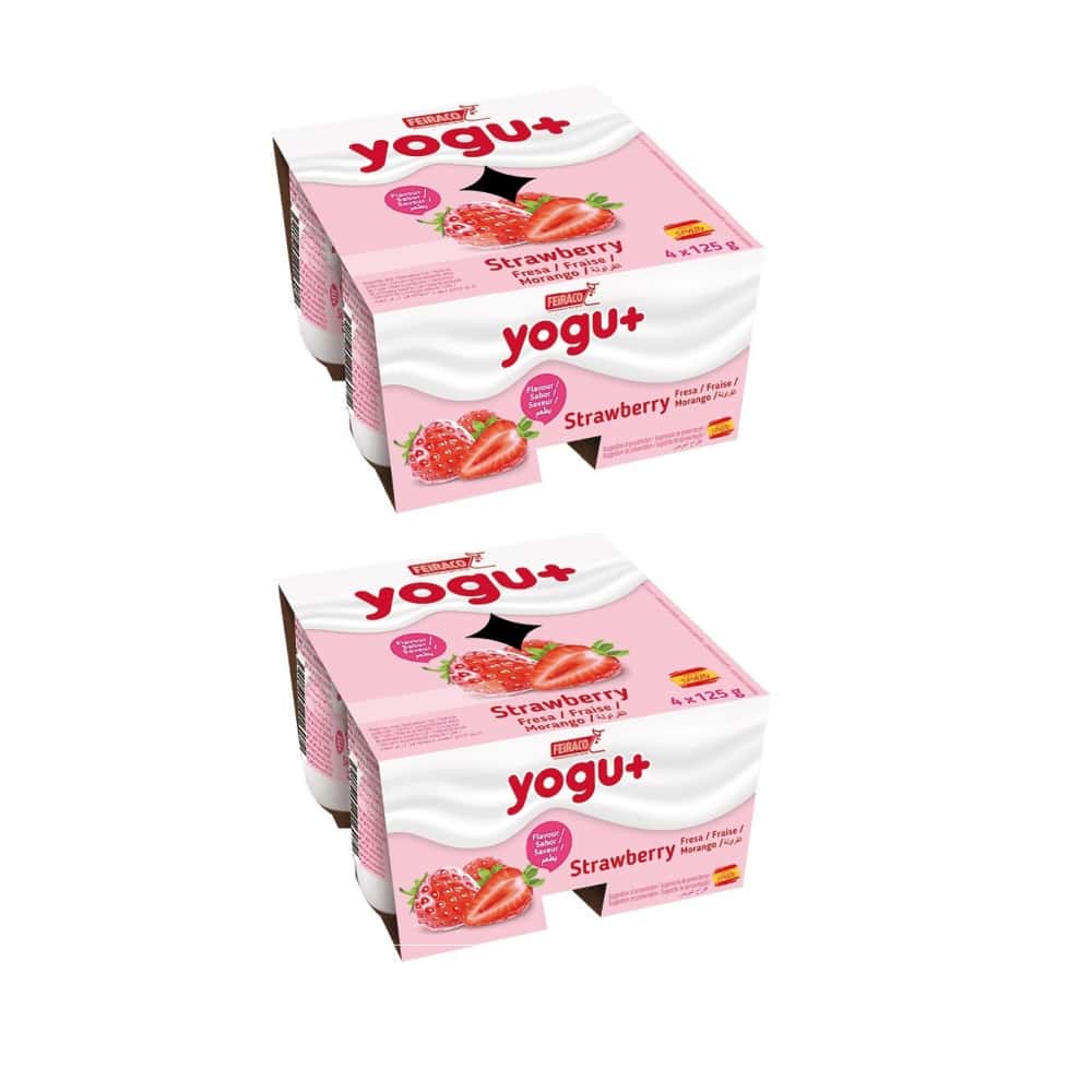 Yogur pasteurizado sabor a fresa (8 x 125 g) - Miniatura 1