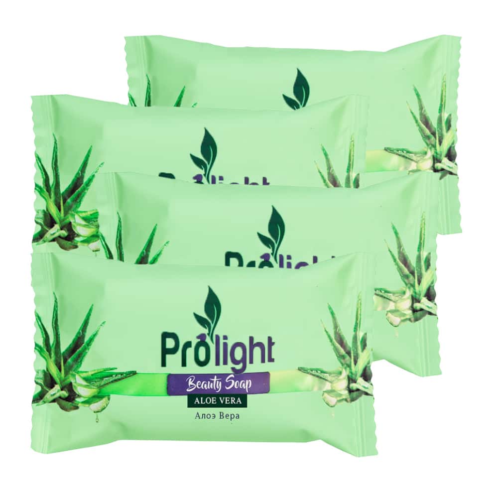 Jabón de belleza con fragancia aloe vera Prolight (4 x 100 g / 3.52 oz) - Miniatura 1