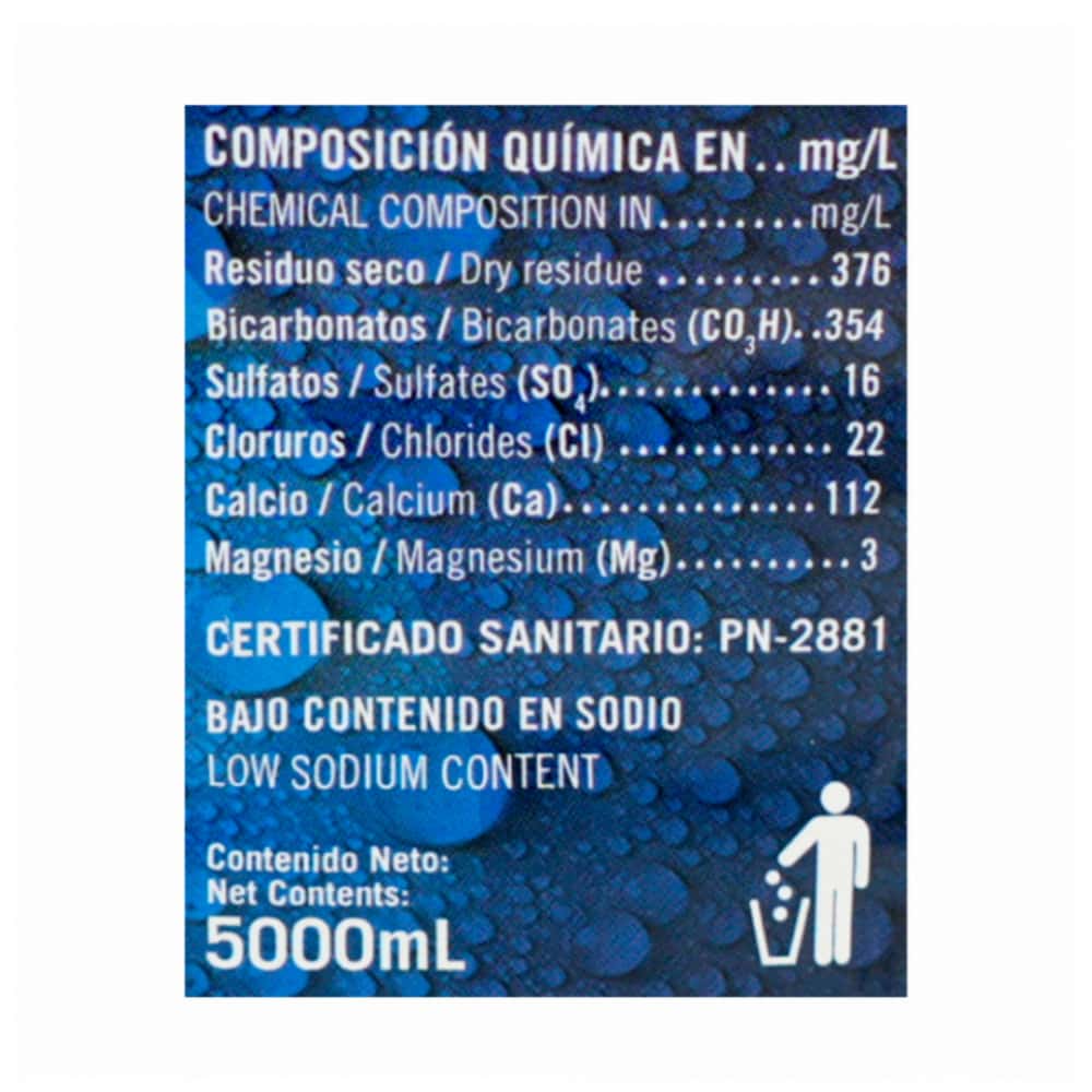 Agua mineral natural Ciego Montero (5000 ml) - Miniatura 2