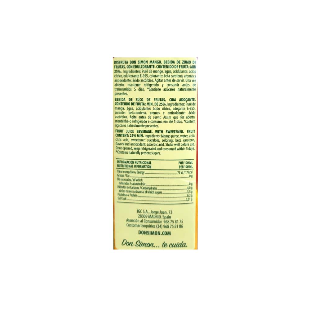 Jugo de mango Don Simon (3 x 1 L) - Miniatura 3