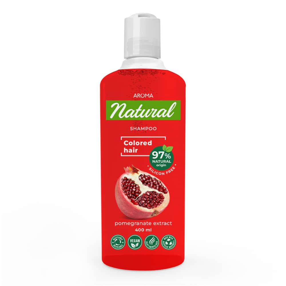 Champú para cabello teñido con extracto de granada Aroma Natural (400 ml) - Miniatura 1