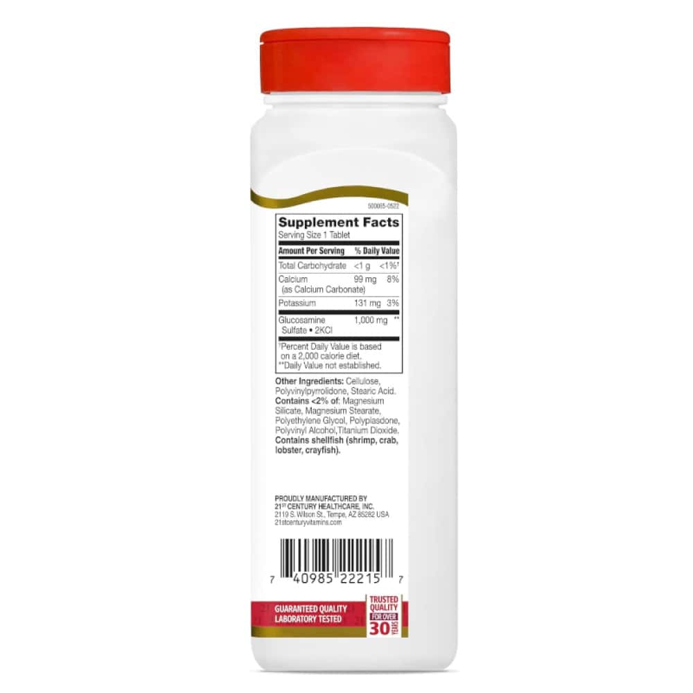 Suplemento dietético con glucosamina 1000 mg Century (120 tabletas) - Miniatura 2