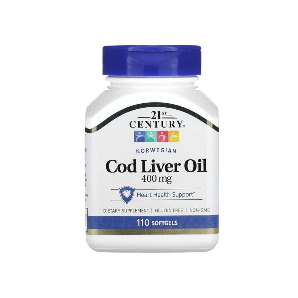 Aceite de hígado de bacalao 400 mg 21st Century (110 cápsulas) - Miniatura 1