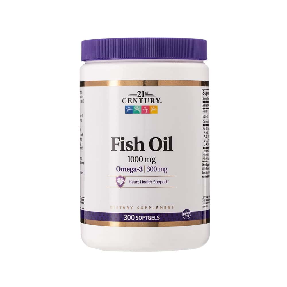 Aceite de pescado. Omega 3 300 mg 21st Century (300 cápsulas) - Miniatura 1
