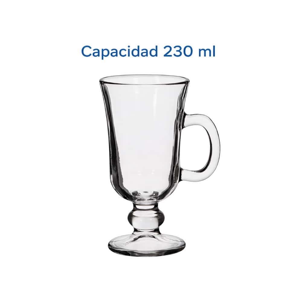 Juego de tazas de cristal café Irlande con asa 230 ml Alessandro (2 U) - Miniatura 2