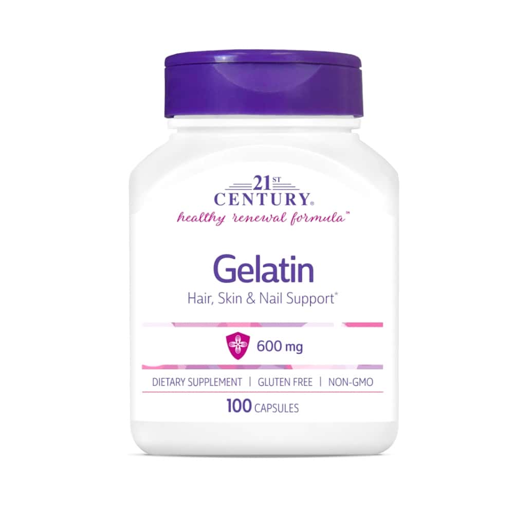 Gelatina 600 mg 21st Century (100 cápsulas) - Miniatura 1