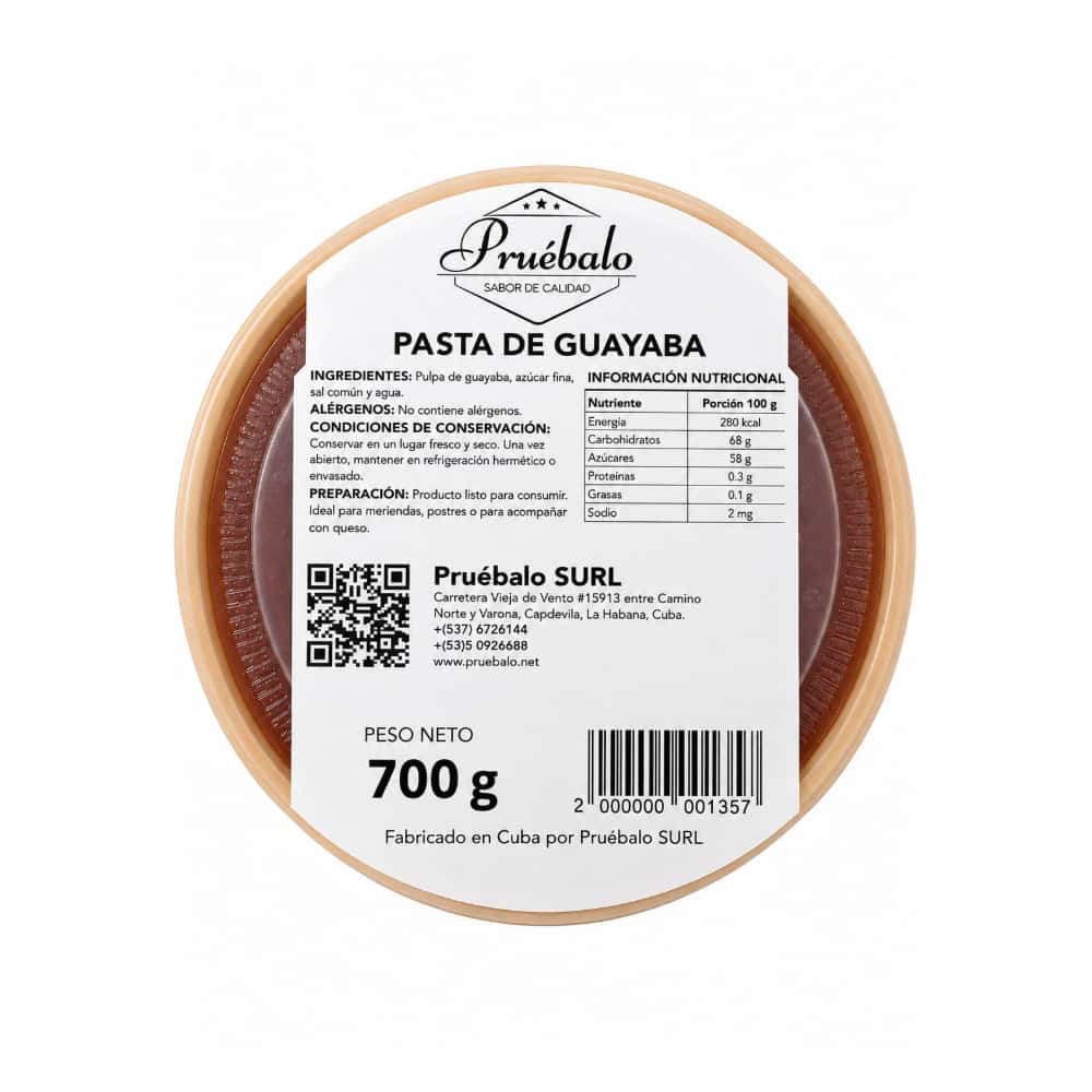 Pasta de guayaba Pruébalo (700 g / 1.54 lb) - Miniatura 2