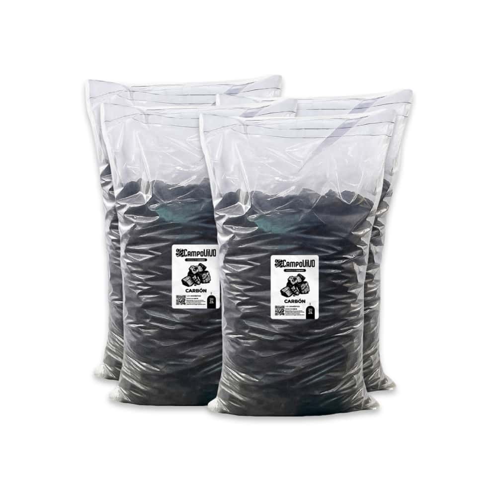 Carbón vegetal Campo Vivo (4 x 3 kg / 6.6 lb) - Miniatura 1