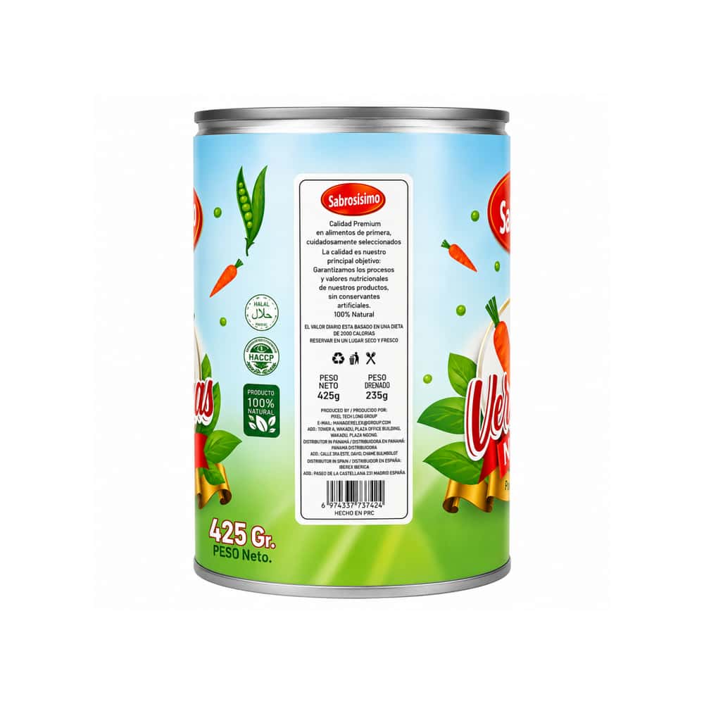 Verduras mixtas Sabrosísimo (425 g / 15 oz) - Miniatura 3