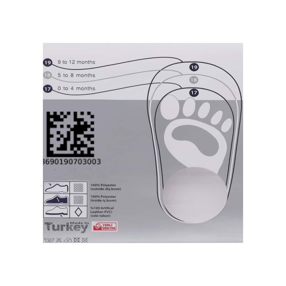 Par de calcetines de color blanco con sonajero de peluche para bebé Ayaydin Miroglio - Miniatura 7