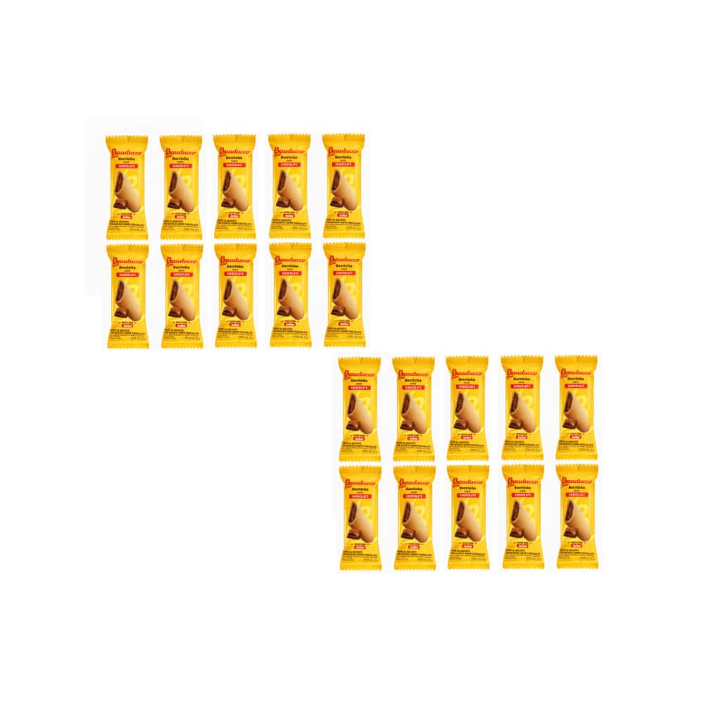 Bizcocho con relleno sabor a chocolate Bauducco (20 x 25 g) - Miniatura 1