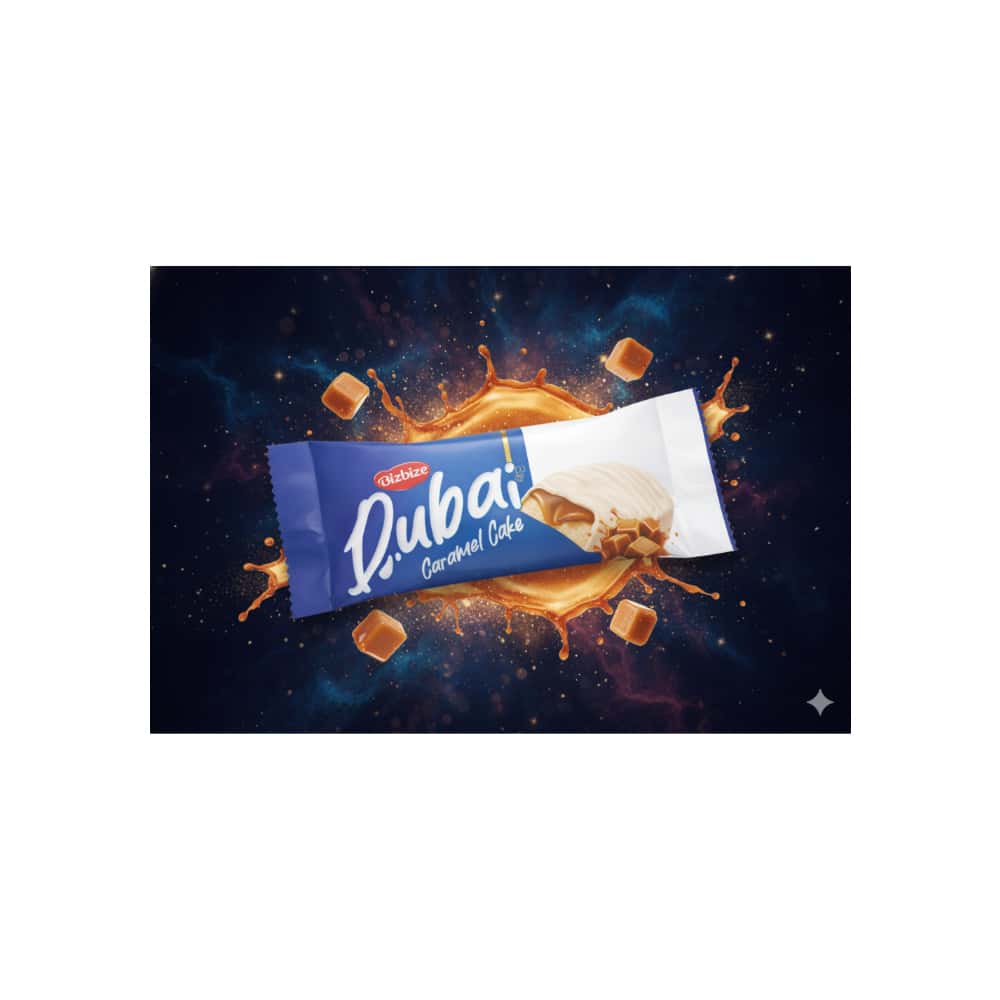 Pastel relleno de salsa de caramelo y cubierto de chocolate blanco Bizbize (6 x 30 g / 1.06 oz) - Miniatura 5