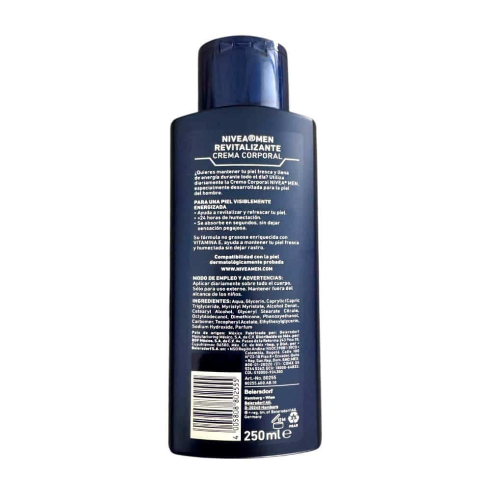 Crema corporal revitalizante de rápida absorción para hombre Nivea (250 ml) - Miniatura 3