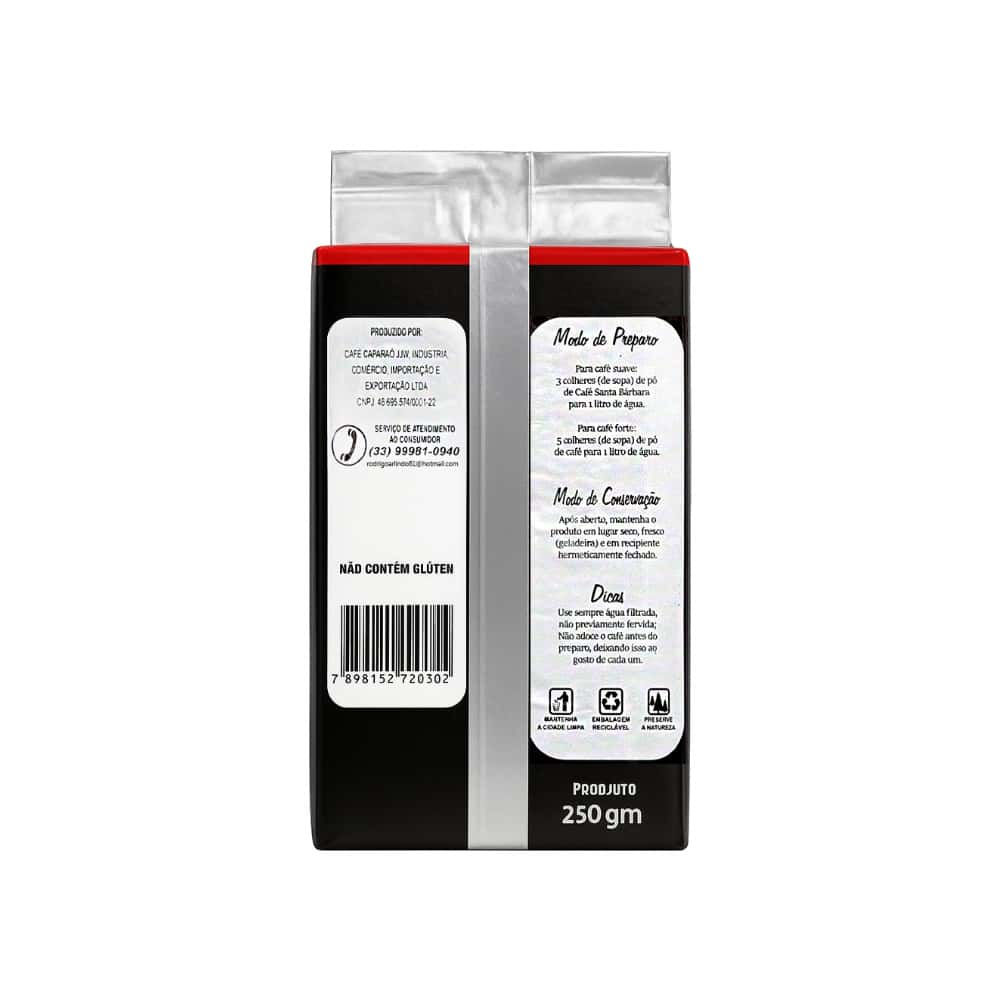 Café tostado y molido extra fuerte Santa Bárbara (250 g / 8.8 oz) - Miniatura 4