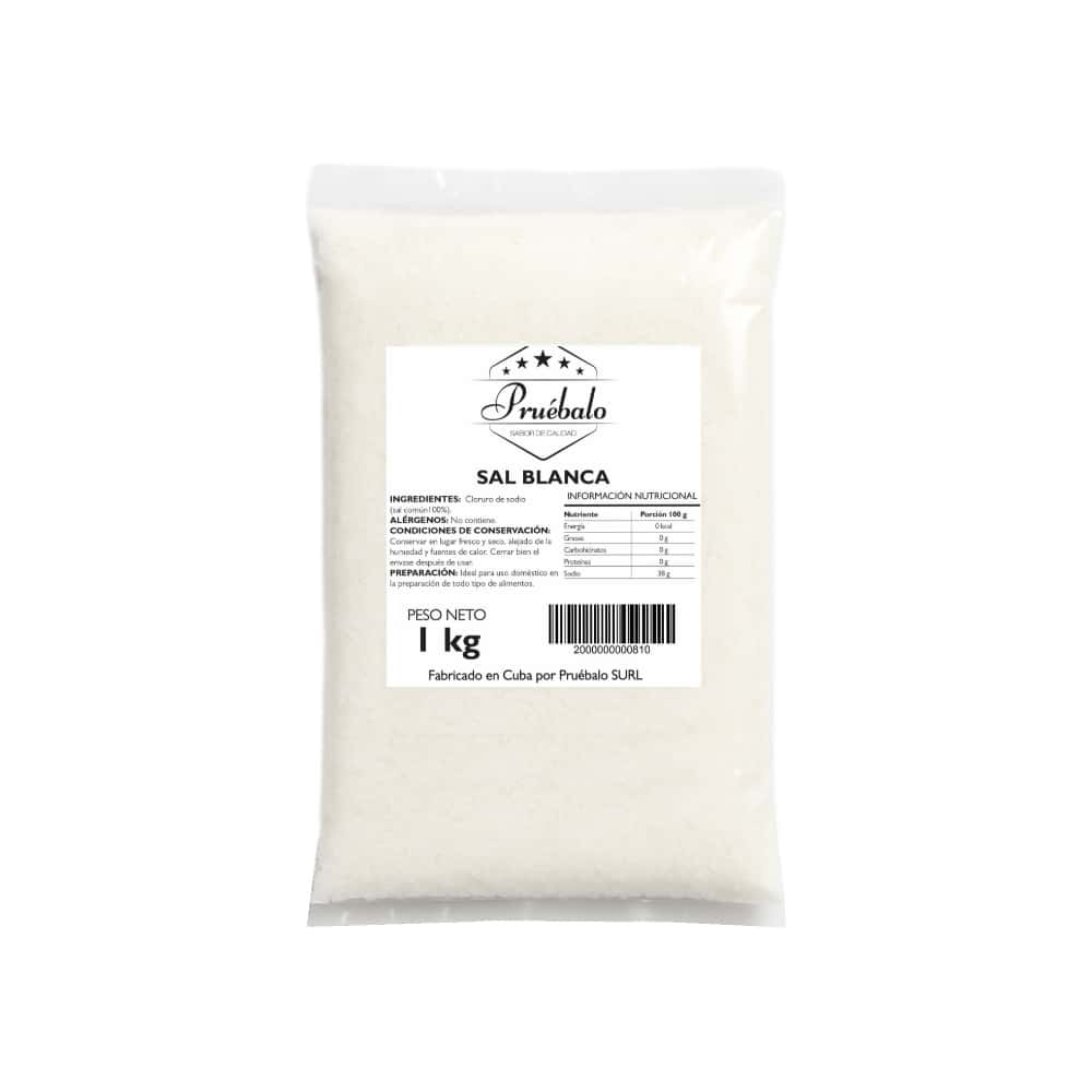 Sal blanca Pruébalo (1 kg / 2.20 lb) - Miniatura 1