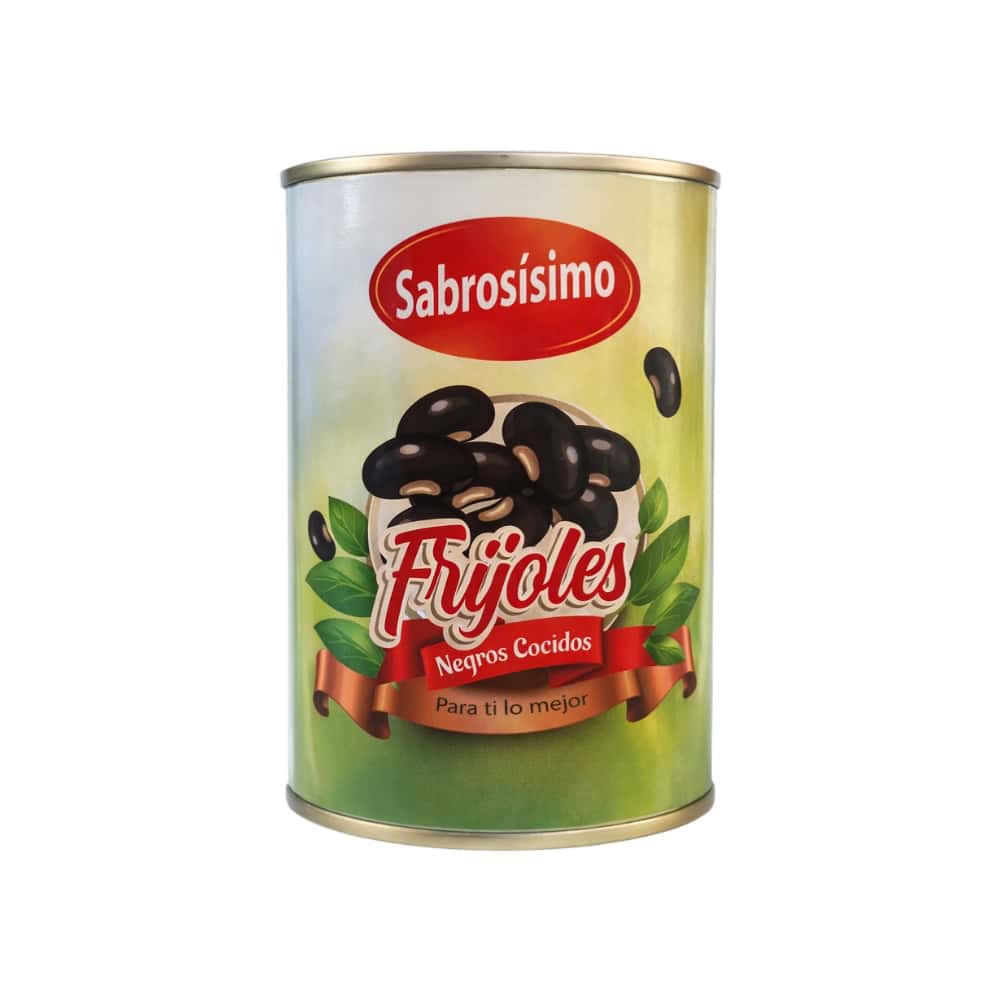 Frijoles negros cocidos Sabrosísimo (400 g / 14.11 oz) - Miniatura 1