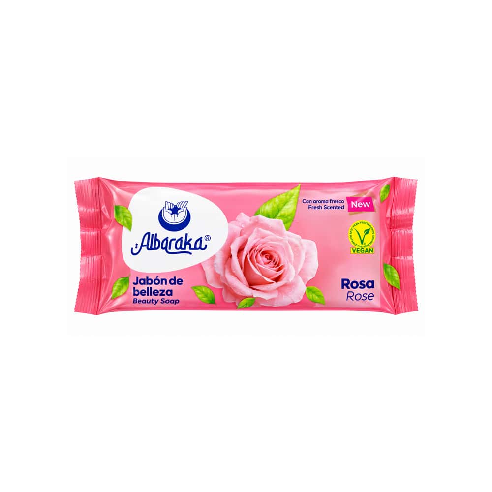 Jabón de belleza con aroma rosa Albaraka (100 g / 3.53 oz) - Miniatura 1