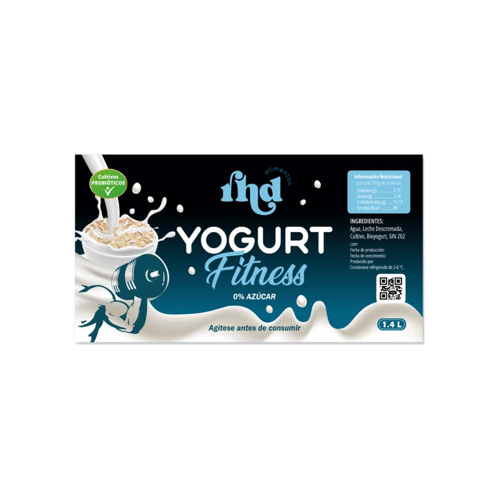 Yogurt Fitness 0% azúcar RHD (1.4 L) - Miniatura 2