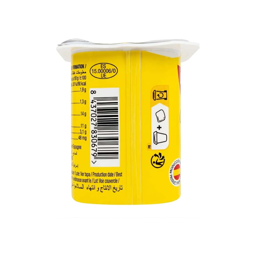 Yogurt pasteurizado sabor plátano Naya (4 x 125 g / 4.41 oz) - Miniatura 3