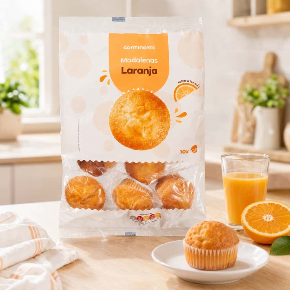 Magdalenas de naranja Continente (400 g / 14.11 oz) - Miniatura 4
