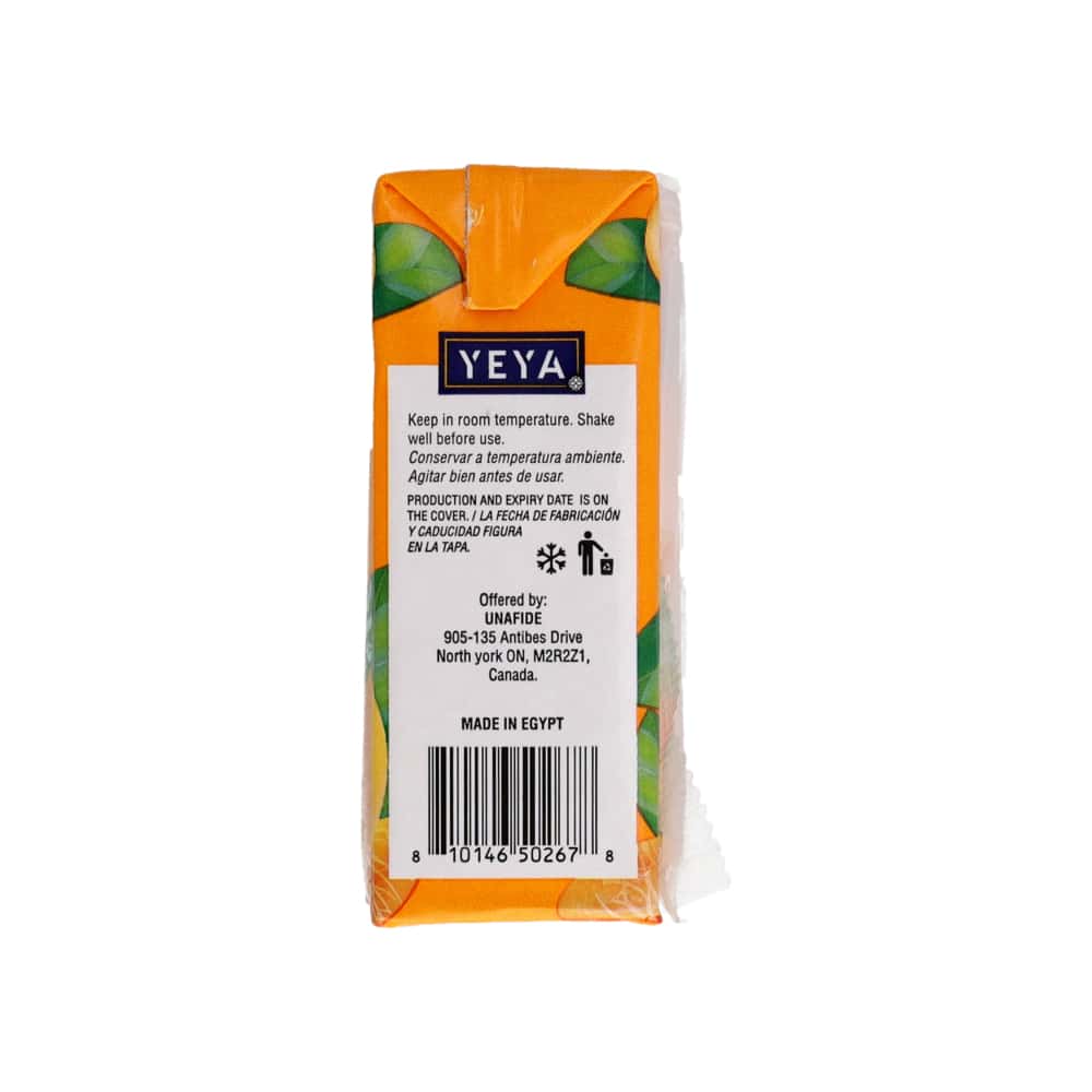 Jugo de frutas sabor naranja YEYA (44 x 125 ml / 4.2 oz) - Miniatura 3