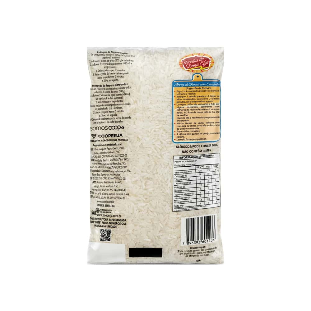 Arroz blanco de grano largo y fino tipo 2 Doña Elza (1 kg / 2.2 lb) - Miniatura 2