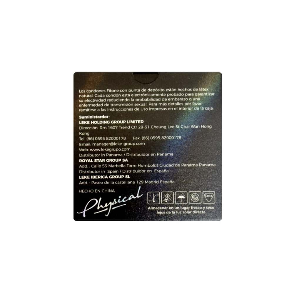 Condones lubricados de látex natural Physical (3 U) - Miniatura 4