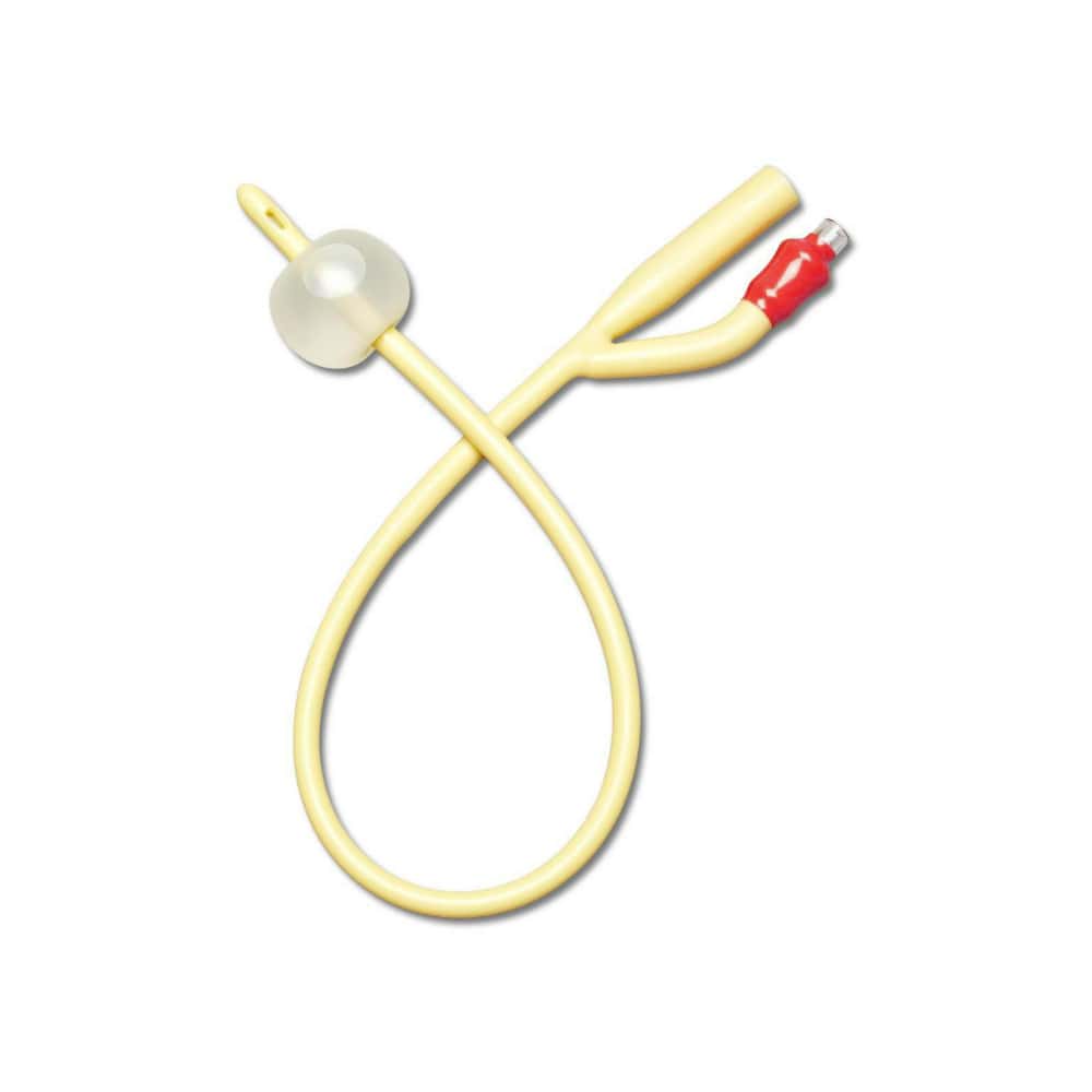 Catéter de foley 2 vías de látex con recubrimiento elastomérico de silicona 18 fr 30 ml Medline - Miniatura 1