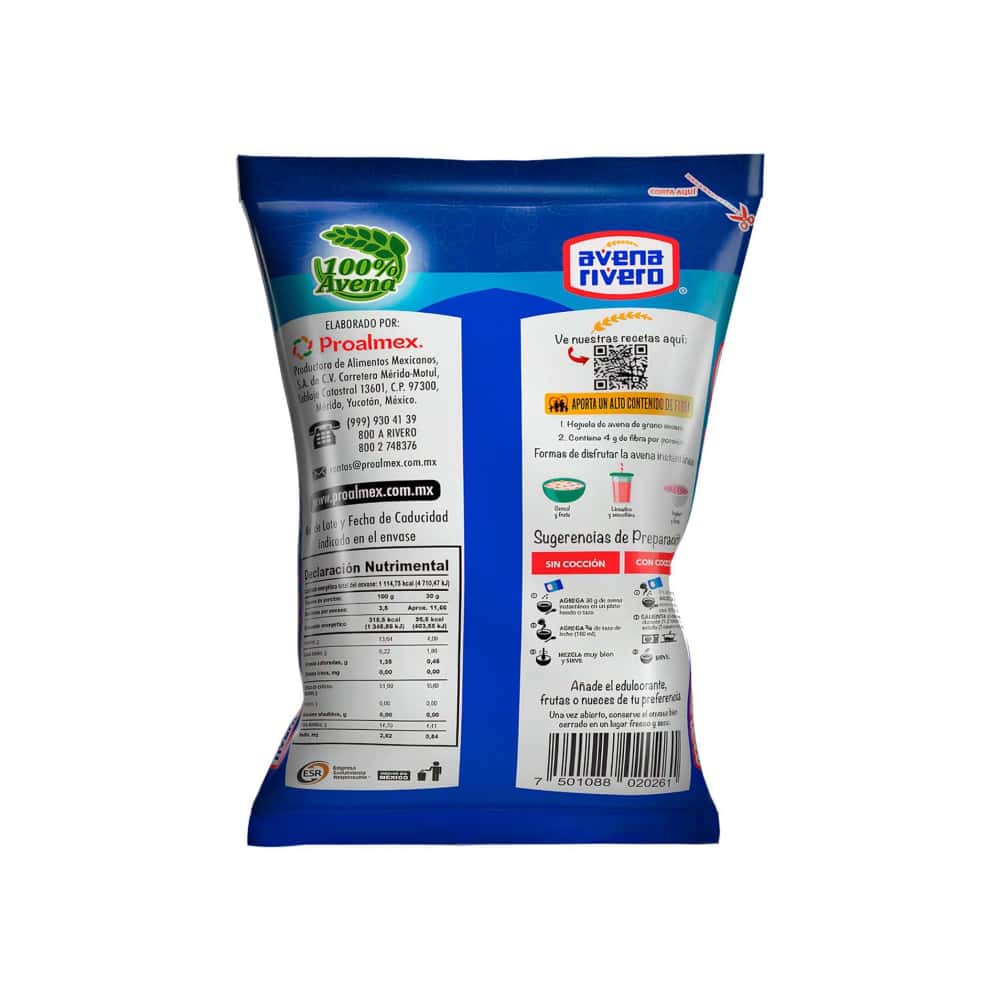 Avena instantánea Avena Rivero (350 g / 12.35 oz) - Miniatura 4