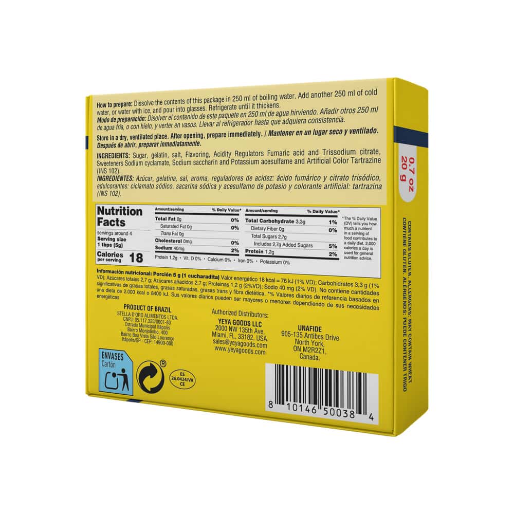 Gelatina sabor piña YEYA (20 g) - Miniatura 2