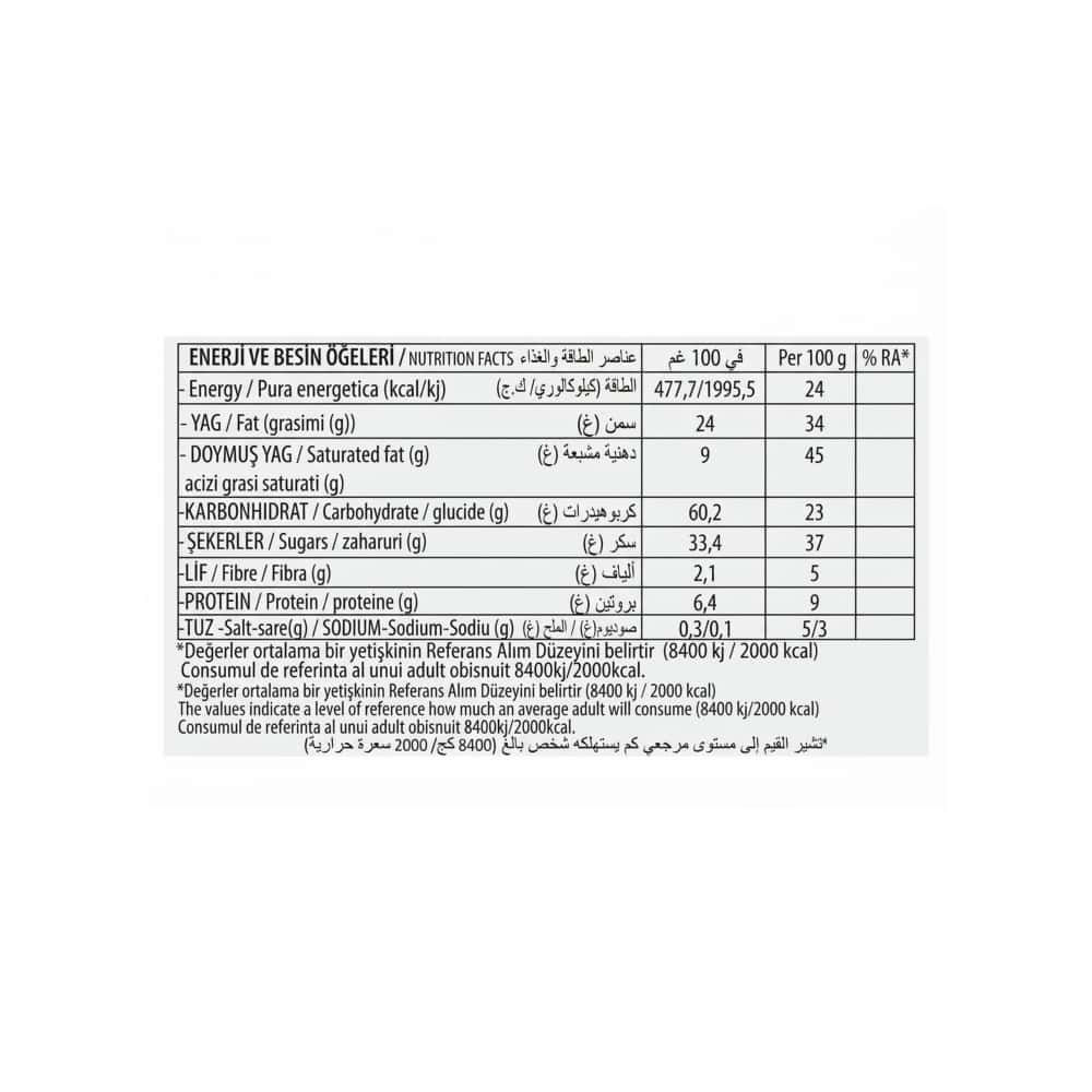 Galletas de vainilla rellenas de malvavisco y cubiertas de fresa y coco Chocopaye Simsek (50 g / 1.76 oz) - Miniatura 4
