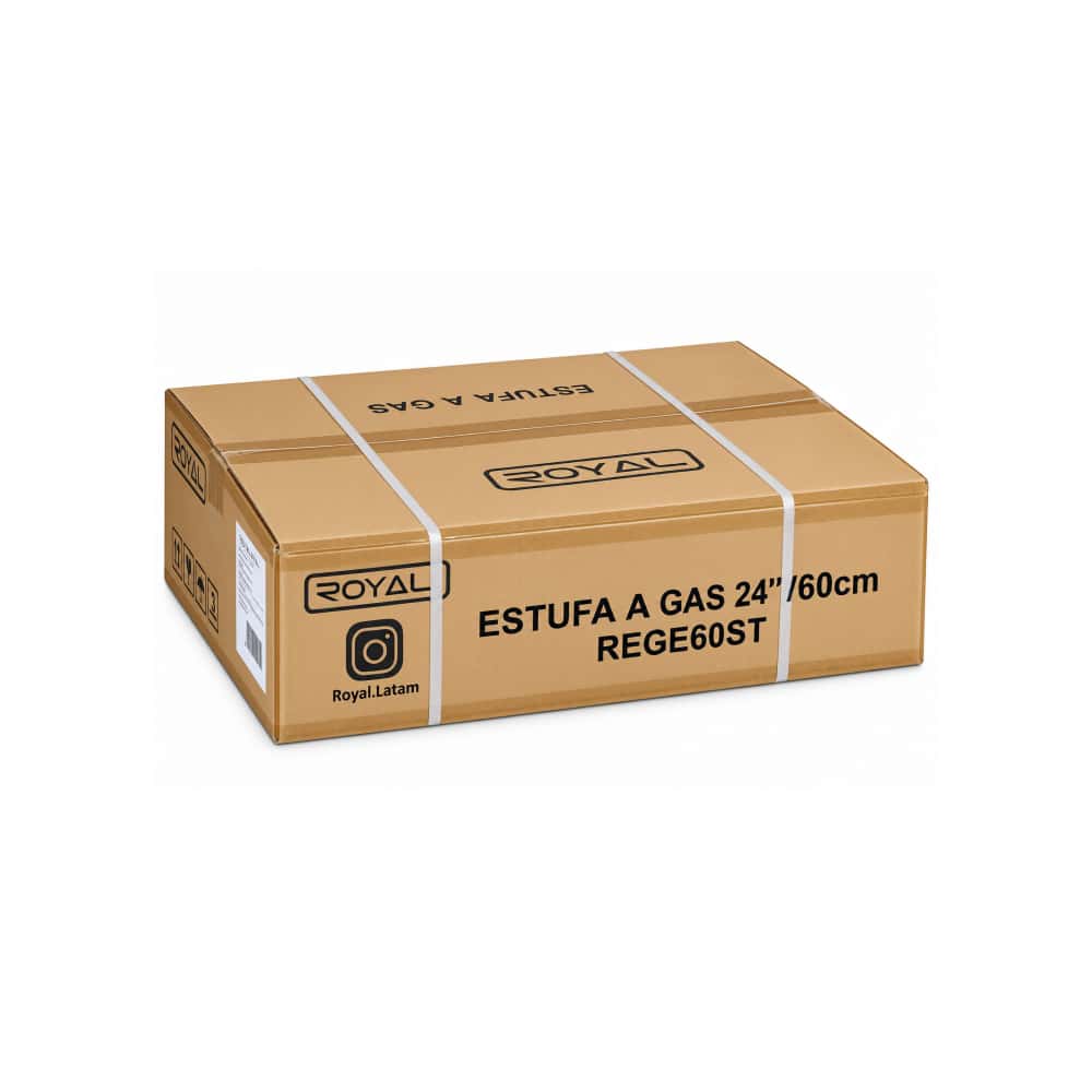 Estufa de gas de 4 quemadores Royal REGE60ST - Miniatura 3