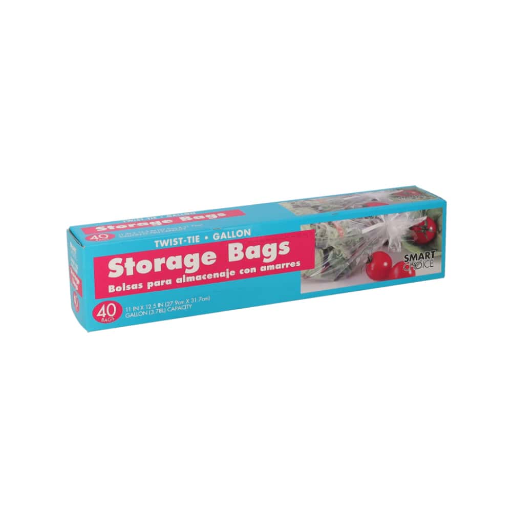 Bolsa para almacenaje de 3.78 L con amarres Smart Choice (40 U) - Miniatura 4