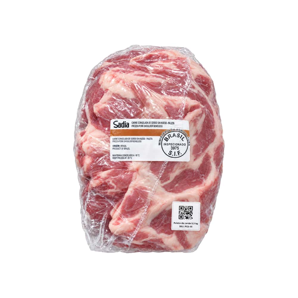 Paleta de cerdo sin hueso Sadia (5.5 kg / 11.96 lb) - Miniatura 1