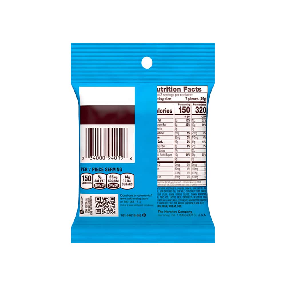 Bombones de chocolate blanco con galletas Hershey's Kisses (62 g / 2.2 oz) - Miniatura 3