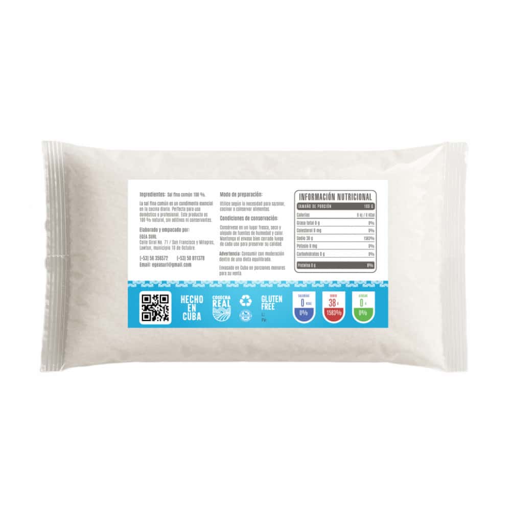 Sal fina común Cosecha Real (10 x 500 g / 1.1 lb) - Miniatura 3