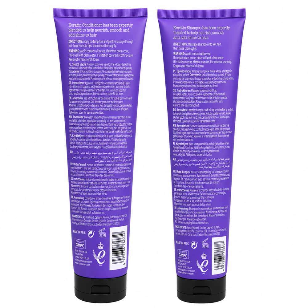 Juego de champú y acondicionador Keratin Classic XHC (2 × 300 ml) - Miniatura 2