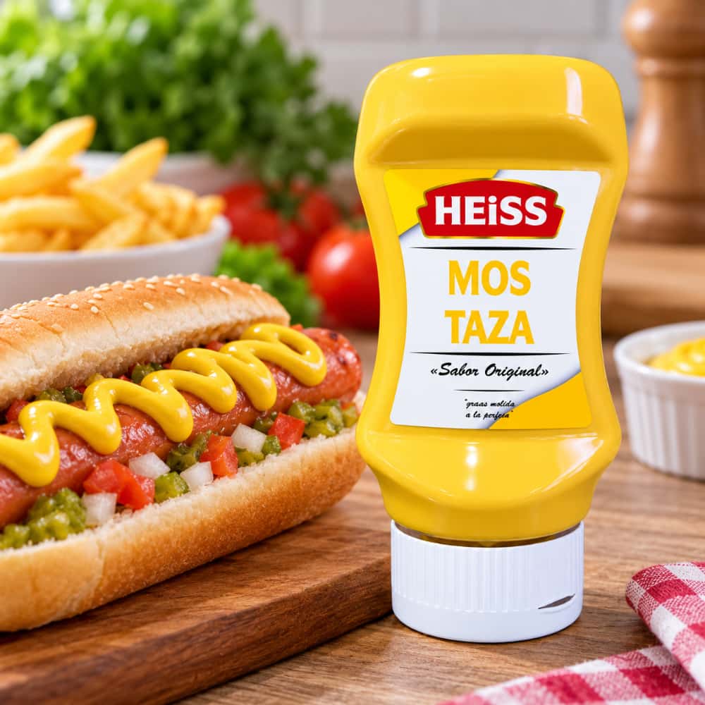 Mostaza sabor original Heiss (3 x 260 g / 9.17 oz) - Miniatura 2