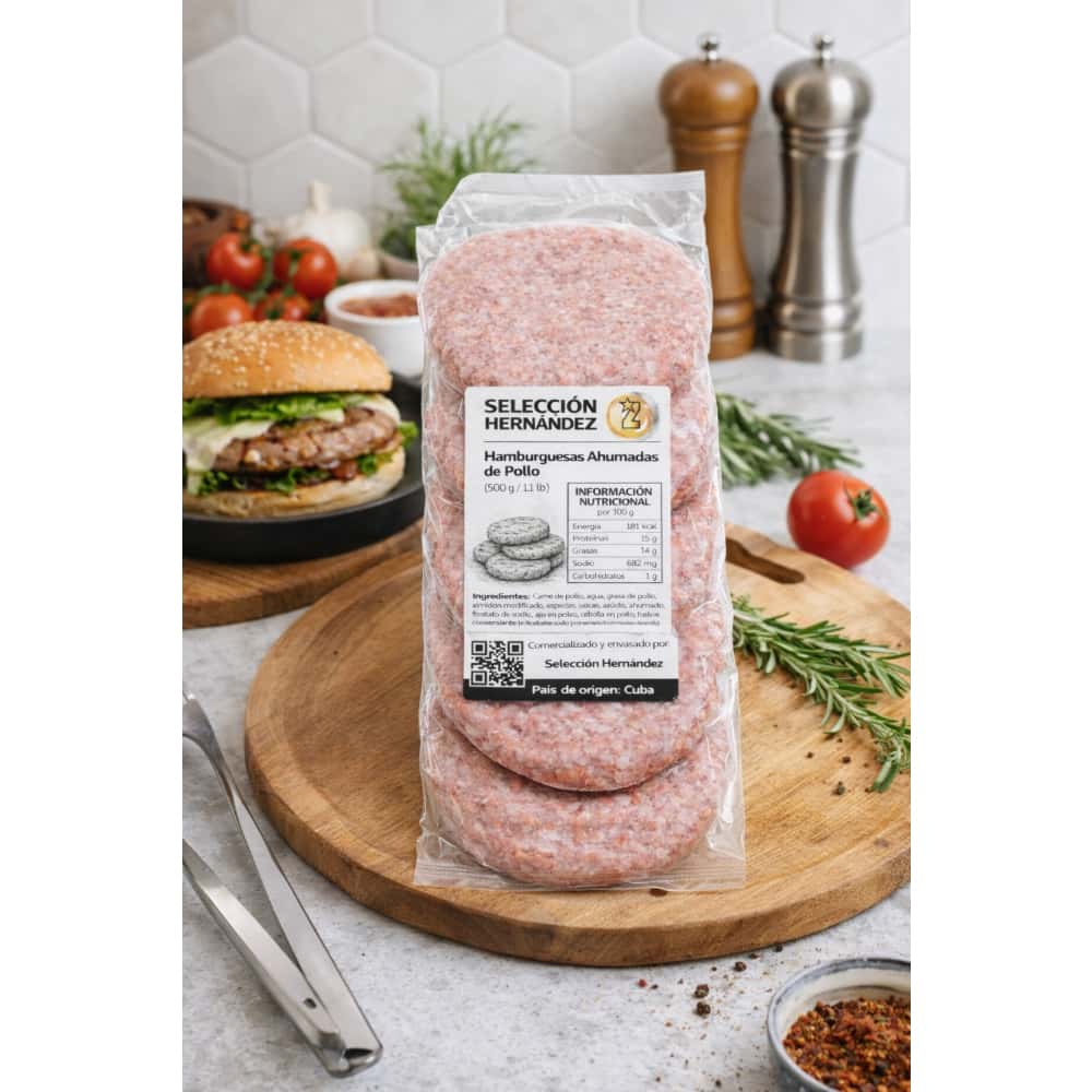 Hamburguesas ahumadas de pollo Selección Hernández (500 g / 1.1 lb) - Miniatura 4
