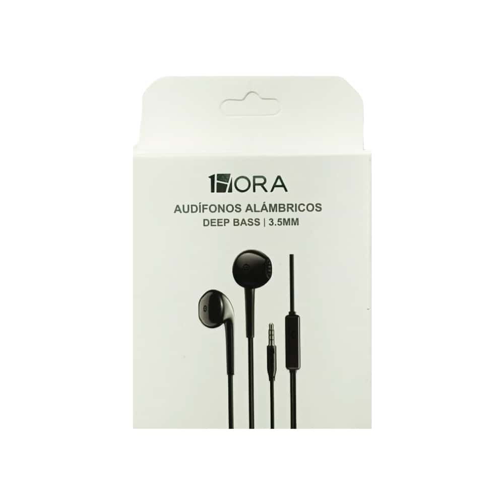 Audífonos alámbricos Deep Bass 3.5 mm 1Hora AUT 117 - Miniatura 1