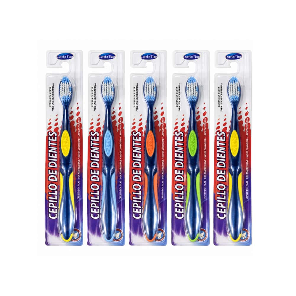 Set de 5 cepillos de dientes para adultos Comfortime - Miniatura 1