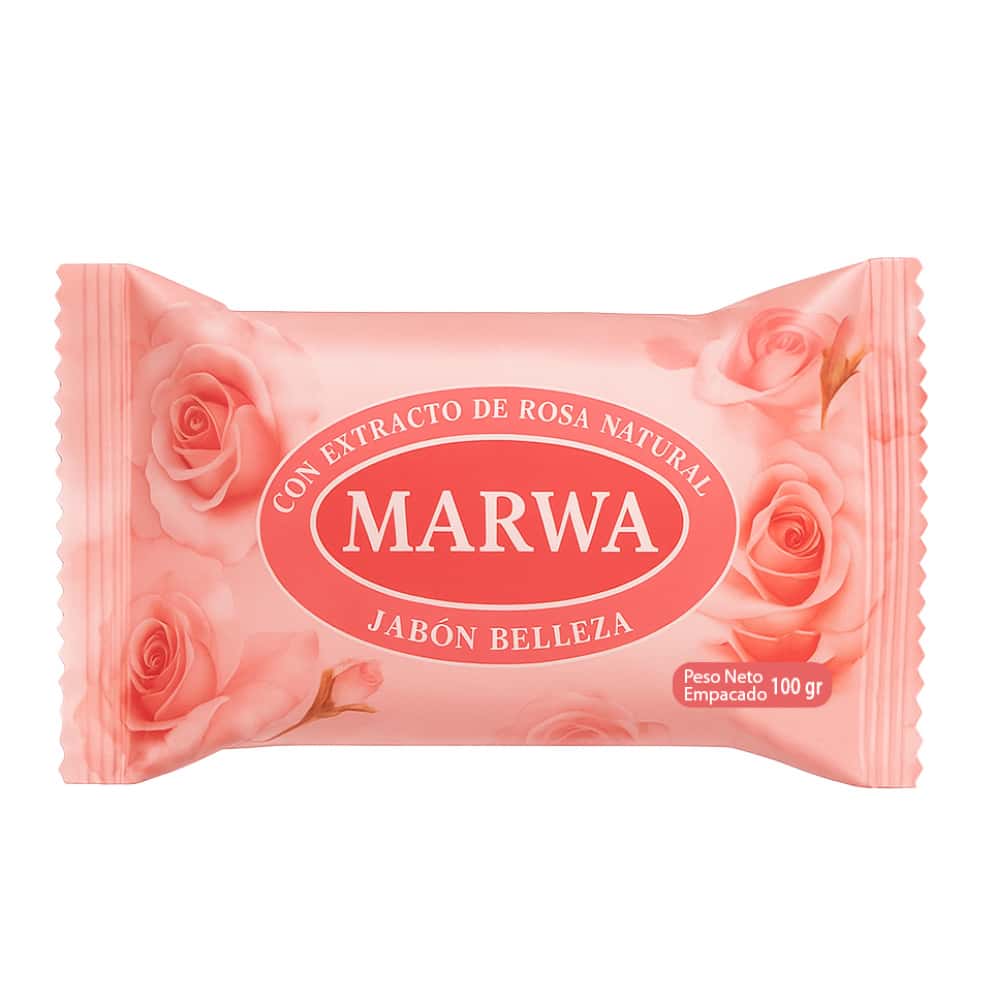 Jabón belleza con extracto de rosa natural Marwa (100 g / 3.52 oz) - Miniatura 1