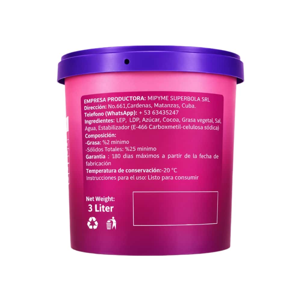 Helado de chocolate Gustatini (3 L) - Miniatura 2