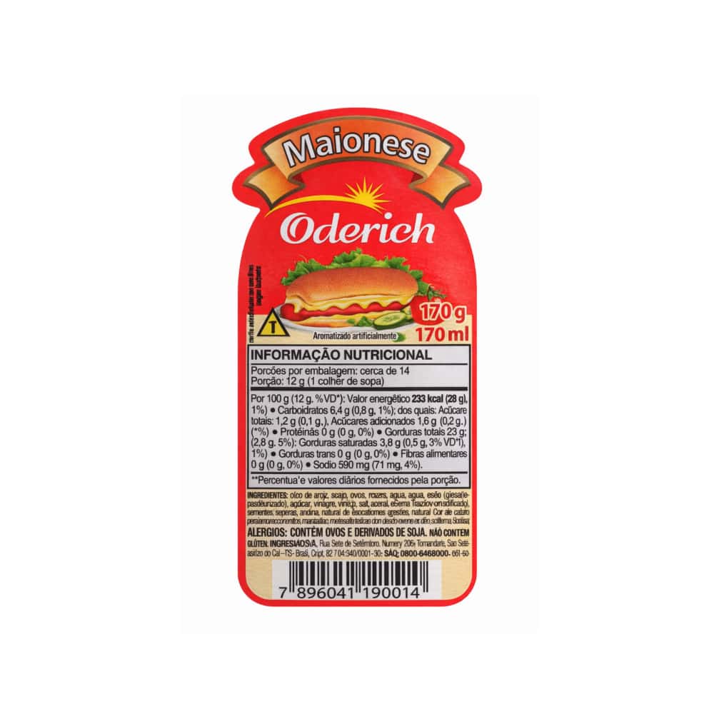 Mayonesa Oderich (170 g / 5.99 oz) - Miniatura 2