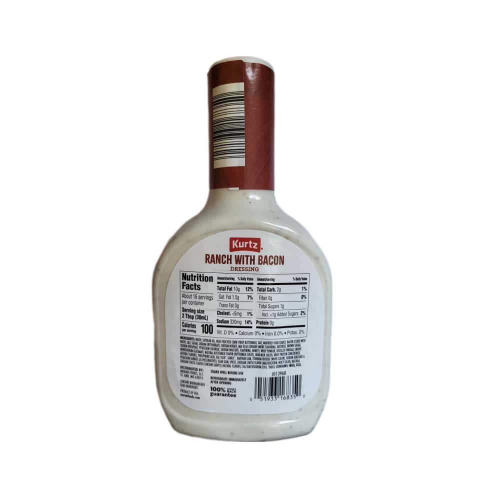 Aderezo ranch con tocino Kurtz (473 ml / 16 fl.oz) - Miniatura 6