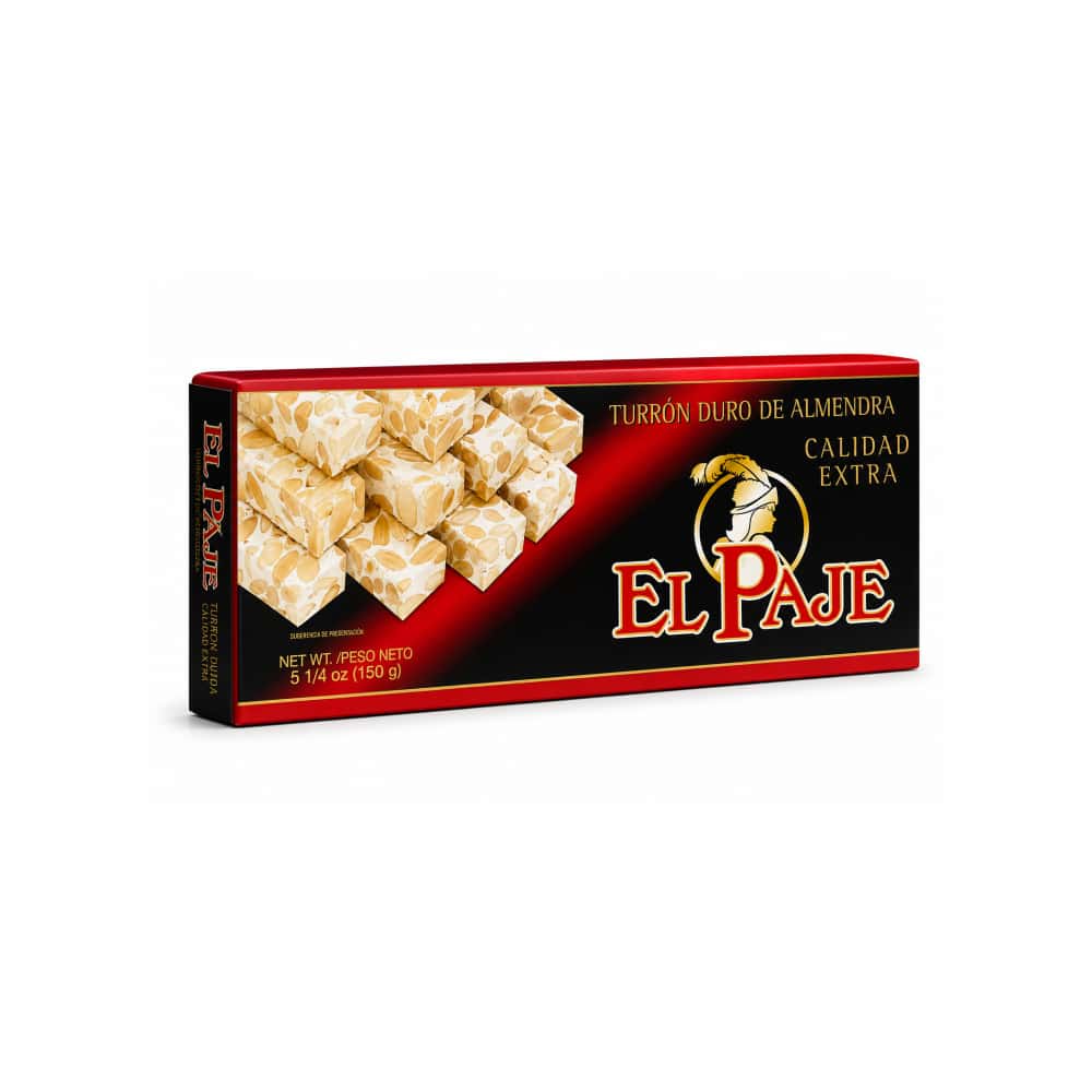 Turrón duro de almendra calidad extra El Paje (150 g / 5.25 oz) - Miniatura 1