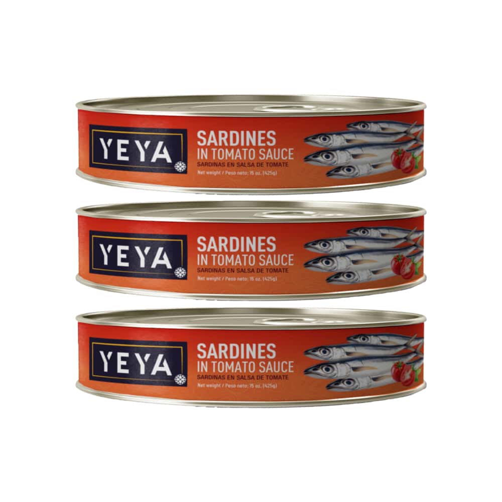 Sardinas en salsa de tomate Yeya (3 x 425 g / 15 oz) - Miniatura 1