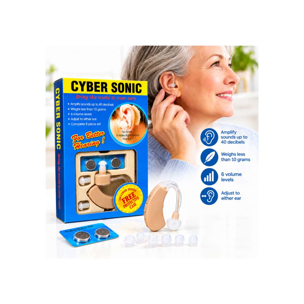 Dispositivo auricular amplificador para sordera leve Cyber Sonic - Miniatura 5