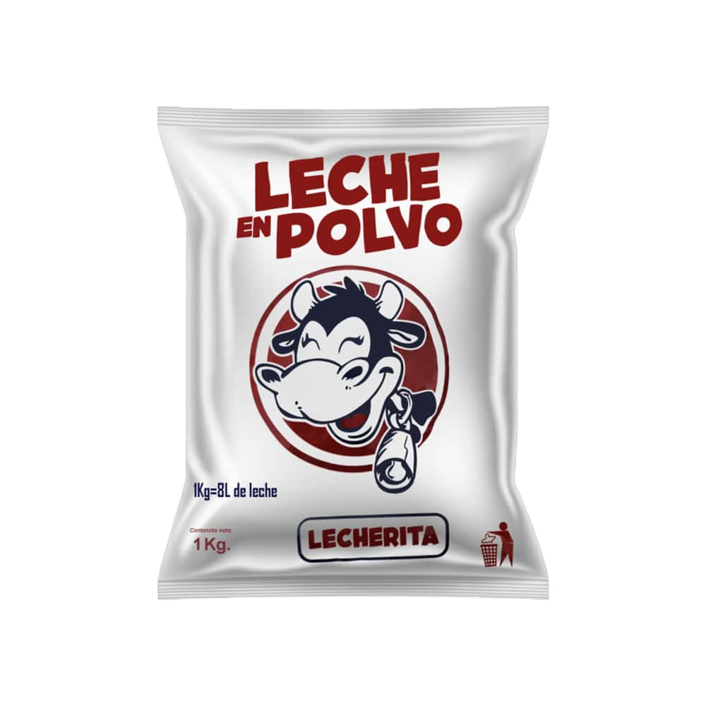 Leche en polvo Lecherita (8 x 1 kg / 2.2 lb) - Miniatura 2